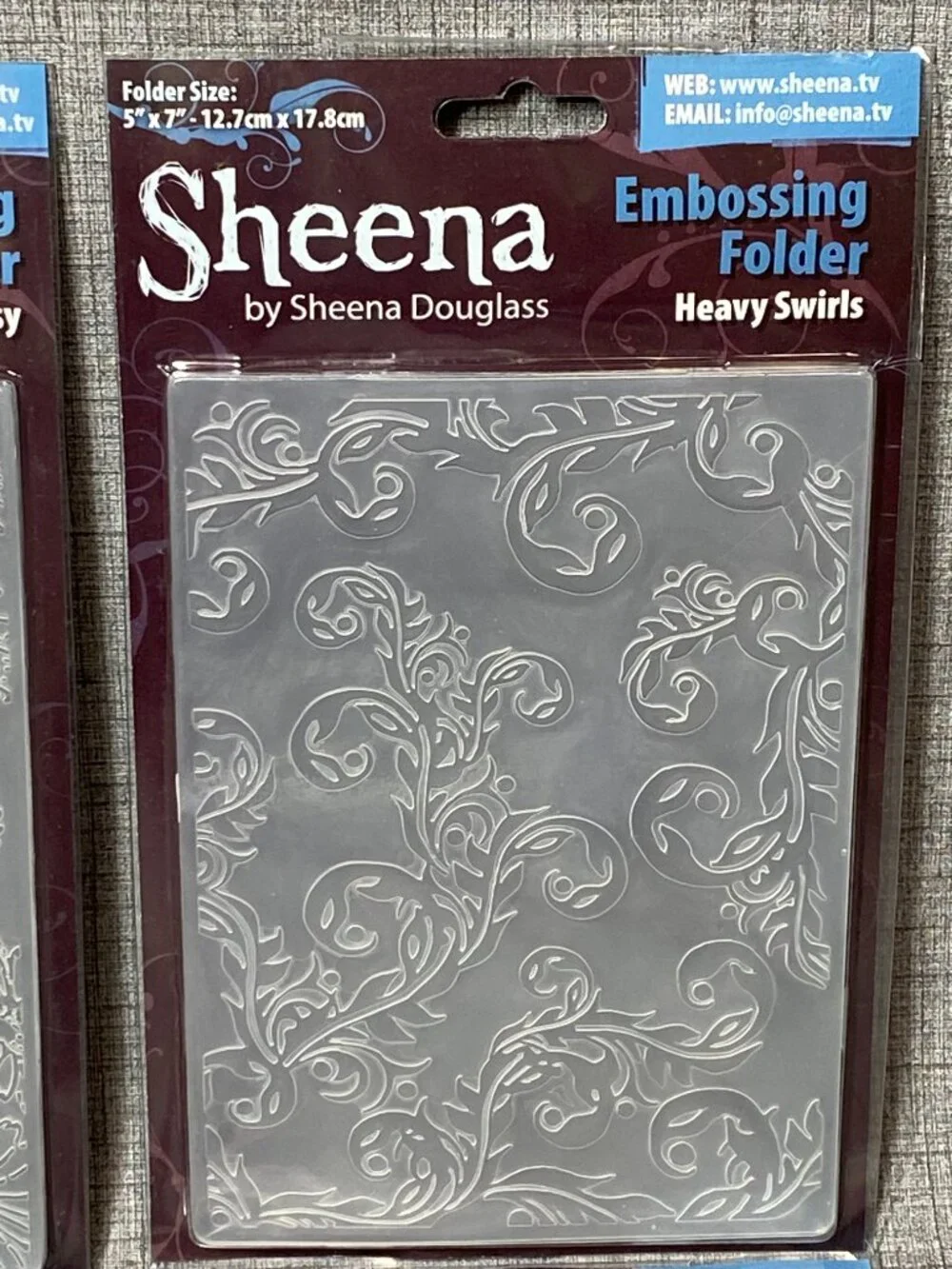 Sheena Douglass 5x7 Embossing Folder Lot - NEW
